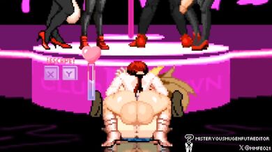 Lesbian Futanari Love: Shermie's Big Swollen Nuts