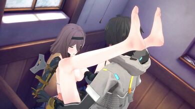 Snowballed Haru and Aide in the Toilet