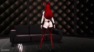 Queening Erza's Scarlet MMD Card
