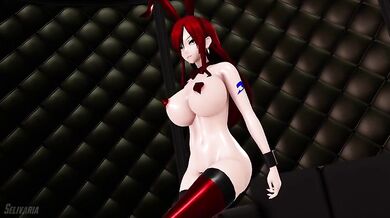Queening Erza's Scarlet MMD Card