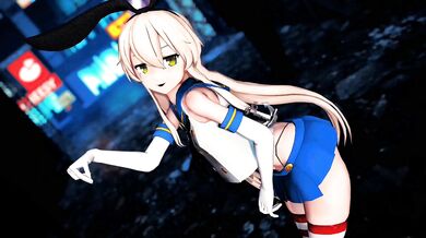 Innocent Little Shimakaze Gets Dirty in 'Excuse Me' Ver. 2, Now in MMD R18!