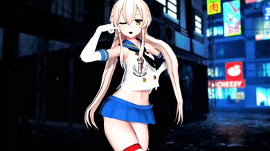 Innocent Little Shimakaze Gets Dirty in 'Excuse Me' Ver. 2, Now in MMD R18!