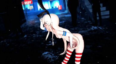 Innocent Little Shimakaze Gets Dirty in 'Excuse Me' Ver. 2, Now in MMD R18!