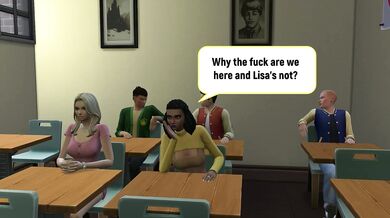 Simmery Quickie - The Principal's Three Way