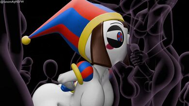 [SsnomALy] Pomni's Secret Underground Sex Den of Monsters - Scene 1