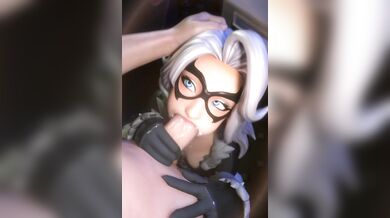 Sexy Vixen in 3D - Black Cat's Naughty Night
