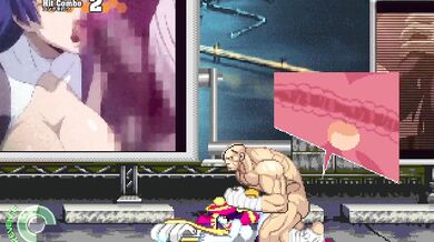 Sagat rips open Lei Lei's tight asshole with his giant cock while she moans in ecstasy.