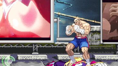 Sagat rips open Lei Lei's tight asshole with his giant cock while she moans in ecstasy.