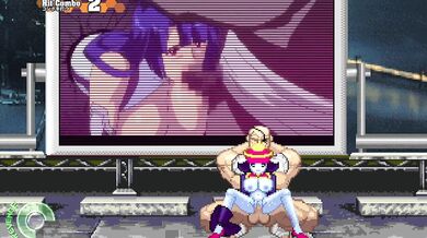 Sagat rips open Lei Lei's tight asshole with his giant cock while she moans in ecstasy.