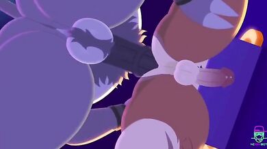 A bull's hard pounding fuck session with a tight wet cunt.