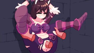 Tied-up Kitten Princess Takes on Two Men