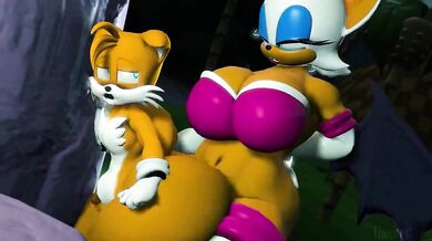 Tails Fucks Rouge in Missionary Position