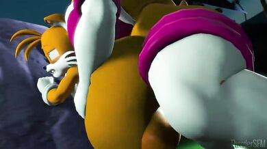 Tails Fucks Rouge in Missionary Position