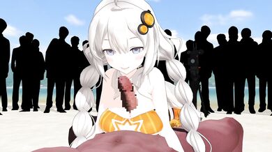 Akari's Exciting Day at the Beach: A Paizuri Adventure