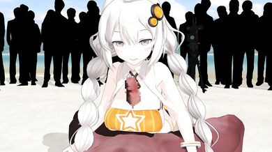 Akari's Exciting Day at the Beach: A Paizuri Adventure