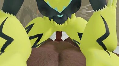 The Mighty Zeraora Unleashes Her Fury by Kehveli