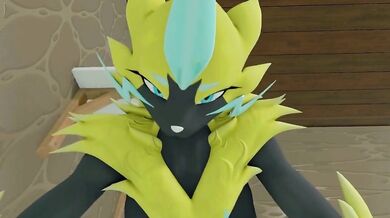 The Mighty Zeraora Unleashes Her Fury by Kehveli