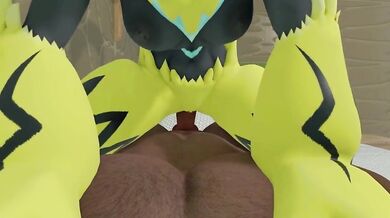 The Mighty Zeraora Unleashes Her Fury by Kehveli
