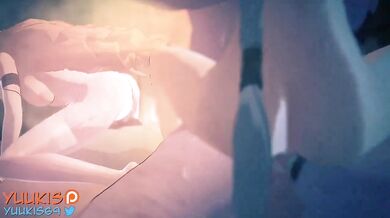 Hentai Porn - Roxy and Elinaise Gangbang (with No Sound Ver.) by YuukiS