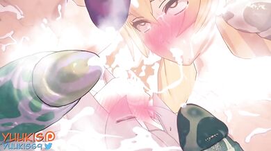 Hentai Porn - Roxy and Elinaise Gangbang (with No Sound Ver.) by YuukiS