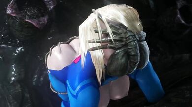 Samus' Facehugger gangbang (noname55)