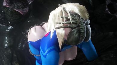 Samus' Facehugger gangbang (noname55)