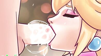 Sloppy Peach Princess: A Royal Blowjob Adventure