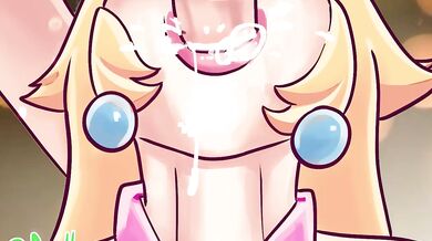 Sloppy Peach Princess: A Royal Blowjob Adventure