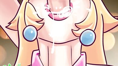 Sloppy Peach Princess: A Royal Blowjob Adventure