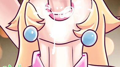 Sloppy Peach Princess: A Royal Blowjob Adventure