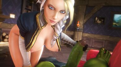 Jaina Proudmoore Gets Gangbanged by Horny Orcs in Rough PMV