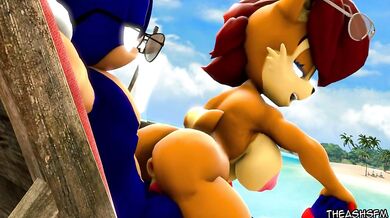 A Hot Summer Day Fuckfest (Sonic & Sally) [Animated Porn]