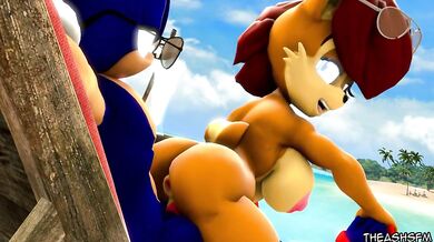 A Hot Summer Day Fuckfest (Sonic & Sally) [Animated Porn]