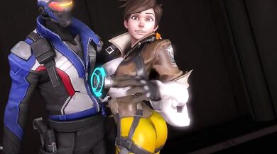 Tracer's Explosive Overtime: A Ballsy Adventure with Overwatch's Knee-High Knocker