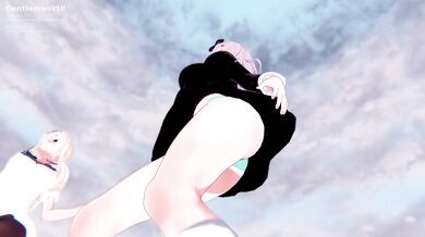 [Hentai Anime] Four Naughty Ladies - Kaguya, Kei, Chika, and Ai [Want You to Join Their Love Fest]