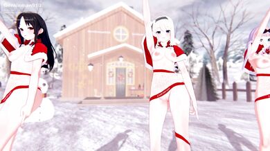 [Hentai Anime] Four Naughty Ladies - Kaguya, Kei, Chika, and Ai [Want You to Join Their Love Fest]