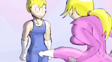 Nina and Anna's Frenzied Crotch Kicking Orgy in 'Nuts vs Guts Remake'