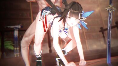 Fucking Li su shang from behind