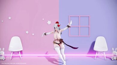 Cute as Fuck Idol Masturbation Session in a Santa Suit: HAKU Christmas (弱音ハク)