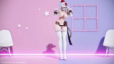 Cute as Fuck Idol Masturbation Session in a Santa Suit: HAKU Christmas (弱音ハク)