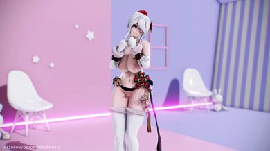 Cute as Fuck Idol Masturbation Session in a Santa Suit: HAKU Christmas (弱音ハク)