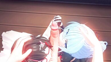 Azkido and Hoshimachi Suisei: Hololive Hentai Adventure