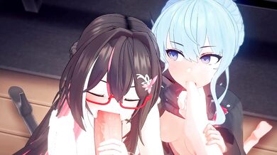 Azkido and Hoshimachi Suisei: Hololive Hentai Adventure