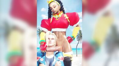 Hot Lesbian Action: Cammy and Kimberly Get Down 'N' Dirty (Kelaraa3D)