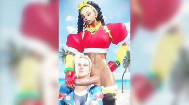 Hot Lesbian Action: Cammy and Kimberly Get Down 'N' Dirty (Kelaraa3D)