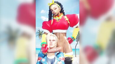 Hot Lesbian Action: Cammy and Kimberly Get Down 'N' Dirty (Kelaraa3D)