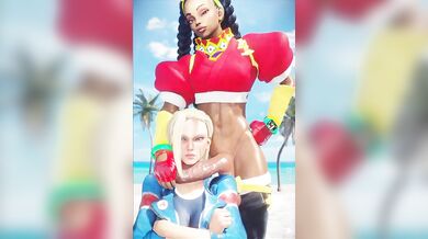 Hot Lesbian Action: Cammy and Kimberly Get Down 'N' Dirty (Kelaraa3D)