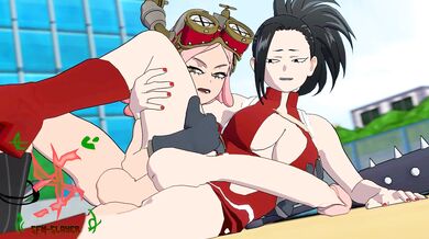 Mei Hatsume and Momo Yaoyorozu's Lesbian Fuck Fest