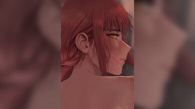 Panty-teasing Momoka Sensual Makima Sunny Fan Art