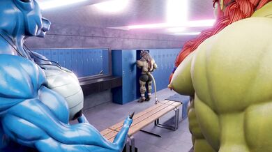 Hardcore Fuckfest in the Locker Room!